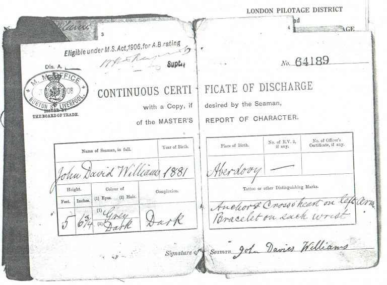 J.D. Williams Discharge Book 2